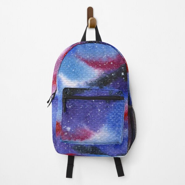 Item preview, Blue Red Galaxy With Stars Abstract Painting Design designed and sold by galleasstudio.