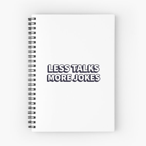 Item preview, Less Talks More Jokes designed and sold by YOYOCollection.