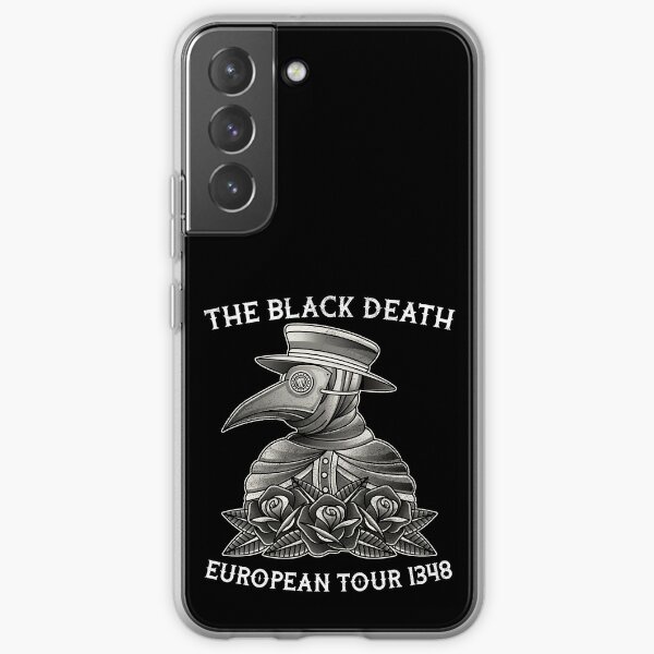 Black Death, European Tour 1348, Plague Doctor, Vintage Tattoo Style Design Samsung Galaxy Soft Case