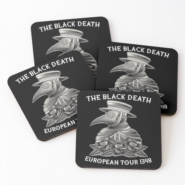 Item preview, Black Death, European Tour 1348, Plague Doctor, Vintage Tattoo Style Design designed and sold by Proverbial Wisdom Design.