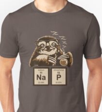 Chemie-Faultier entdeckte Schläfchen Slim Fit T-Shirt