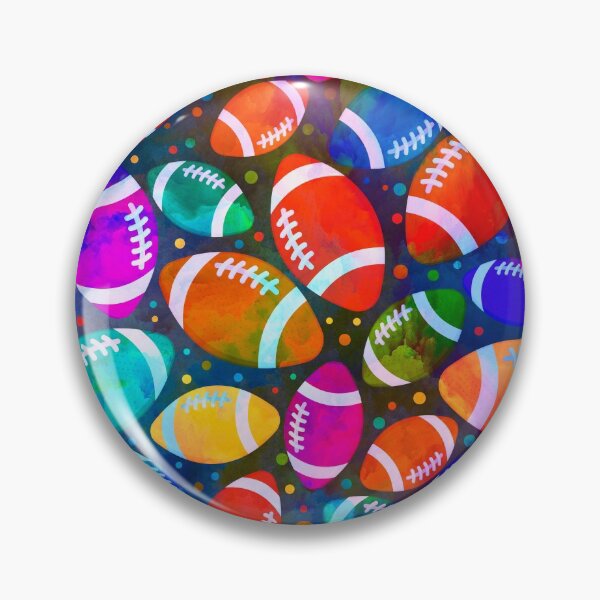 Item preview, American Football Colorful pattern designed and sold by k9printart.