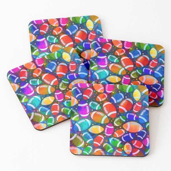 Item preview, American Football Colorful pattern designed and sold by k9printart.