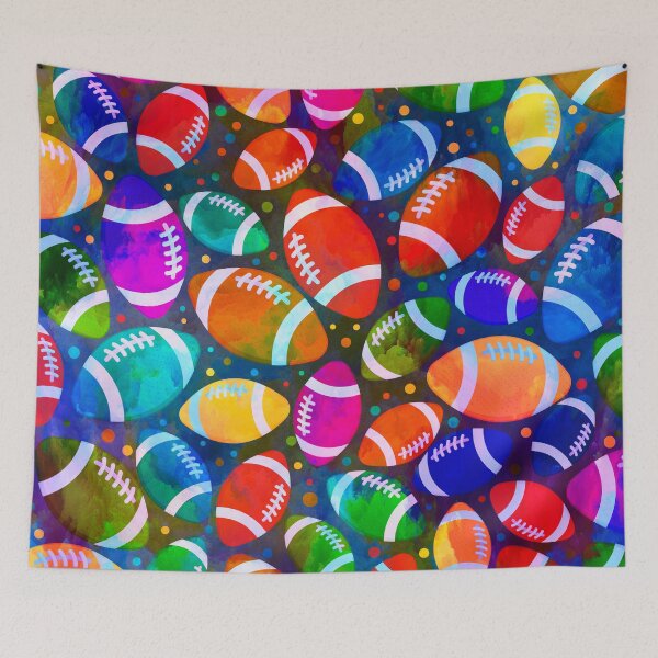 Item preview, American Football Colorful pattern designed and sold by k9printart.