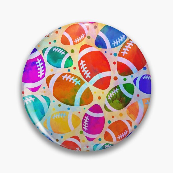 Item preview, American Football Colorful pattern designed and sold by k9printart.