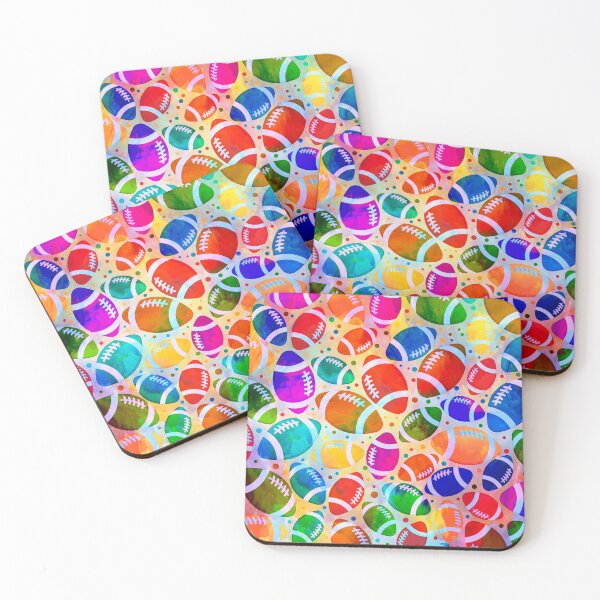 Item preview, American Football Colorful pattern designed and sold by k9printart.
