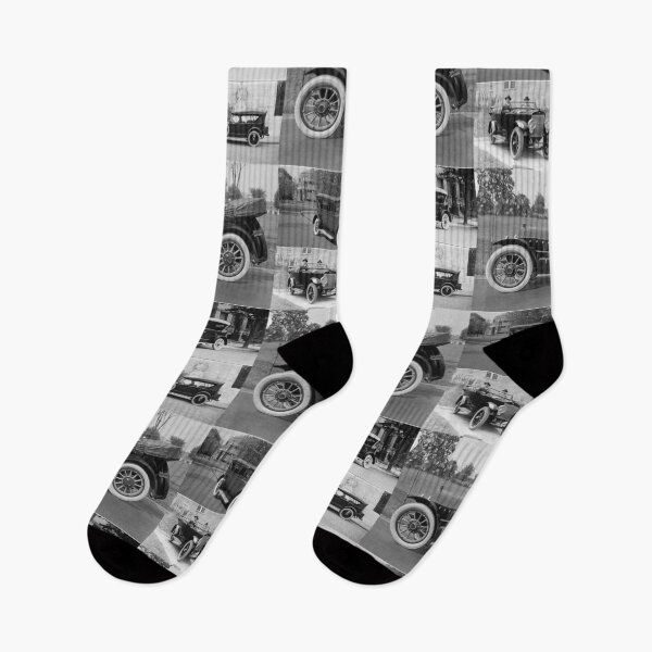 Item preview, Classic Vintage Cars Black & White Montage #3 designed and sold by Krispsm.