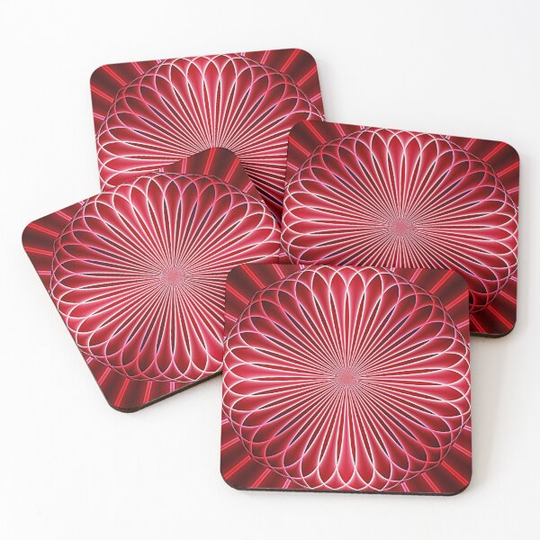 Item preview, Dark Red Flower Mandala designed and sold by Sybille-Yates.