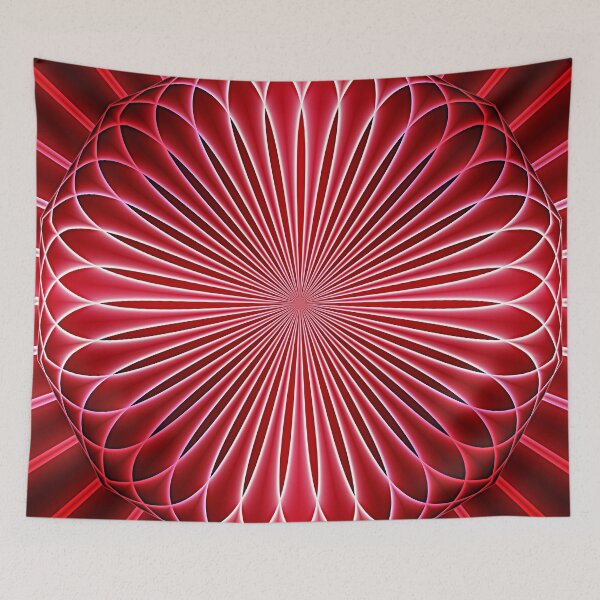 Item preview, Dark Red Flower Mandala designed and sold by Sybille-Yates.