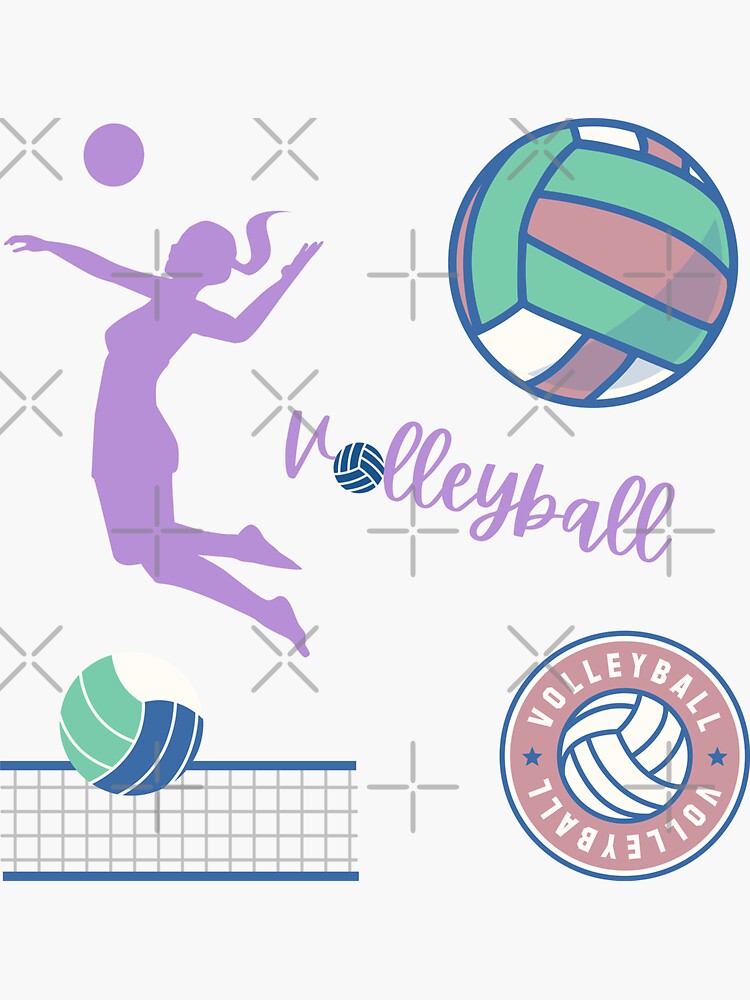 Vinyl Wall Decal Beach Volleyball Ball Sport Game Stickers Mural