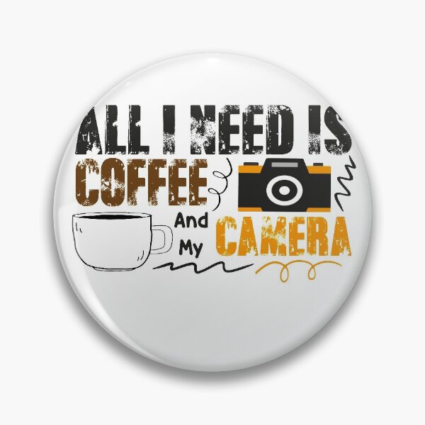 Item preview, All I Need is Coffee and My Camera funny design gift for photographers who love coffee designed and sold by PODI-Art.