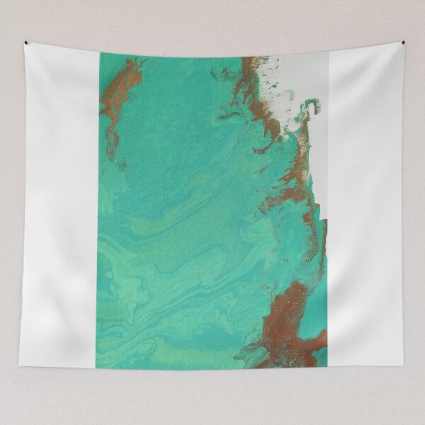 Item preview, Gold and green poured art designed and sold by JuniperHills8.