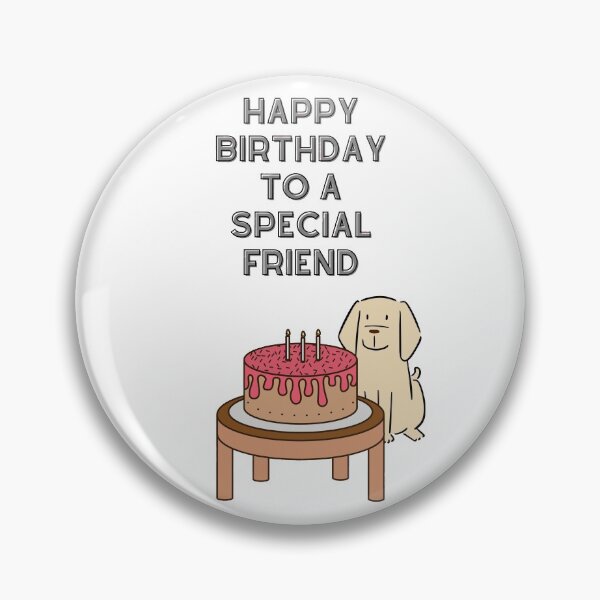 Item preview, Happy Birthday special friend Labrador card designed and sold by ClickATee Store .