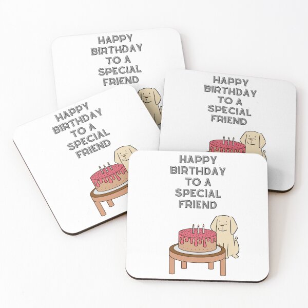Item preview, Happy Birthday special friend Labrador card designed and sold by ClickATee Store .
