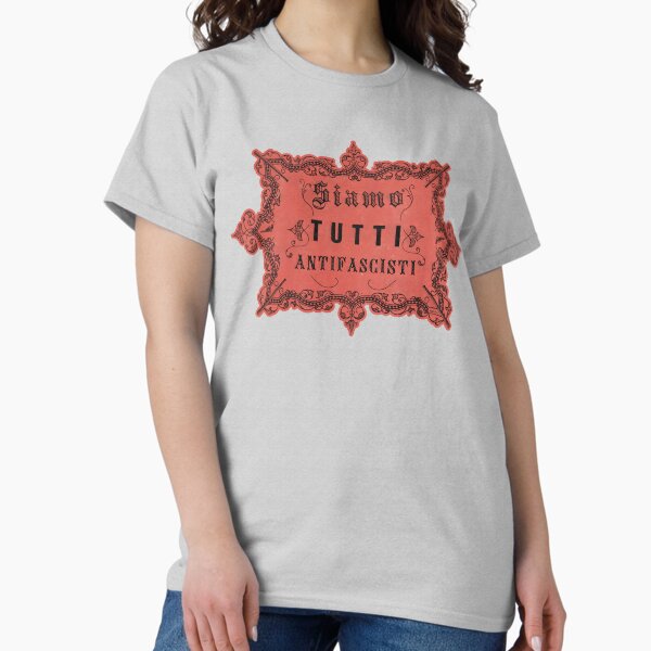 Aperçu de l'œuvre Siamo Tutti Antifascisti - Vintage antifa créée et vendue par Loki Propagandart.