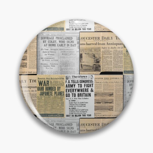 Item preview, Vintage Newspapers Black & White Montage #1 designed and sold by Krispsm.