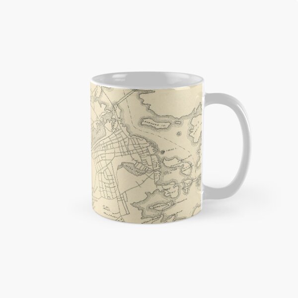 Item preview, Old Portsmouth NH Map (1892) Vintage New Hampshire Coastal City Atlas designed and sold by BravuraMedia.