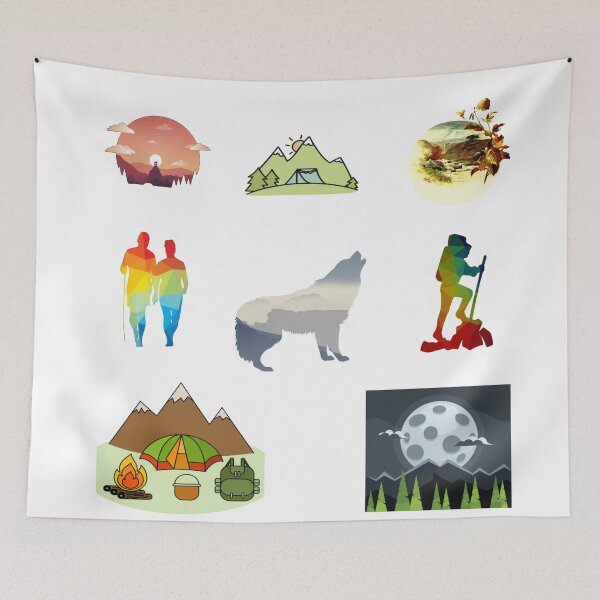 Item preview, Eryri, camping under the moon designed and sold by underdogsgrit.