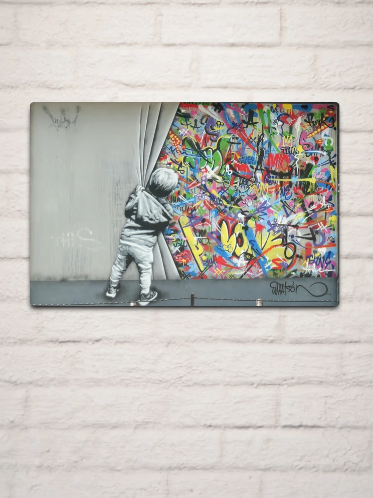 Behind the Curtain - Martin Whatson (Wynwood Walls Edition) Miami | Metal  Print