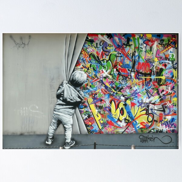 Behind the Curtain - Martin Whatson (Wynwood Walls Edition)  Miami Poster