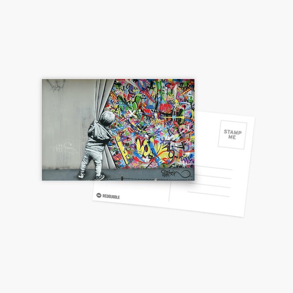 Derrière le rideau - Martin Whatson (Wynwood Walls Edition) Miami Carte postale