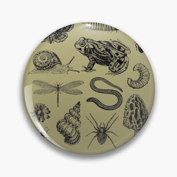 Item preview, Vintage Biology Nature Lover Collection: Frog, Mushroom, Snail, Moth Insects for Science and Natural History designed and sold by MinistryOfFrogs.