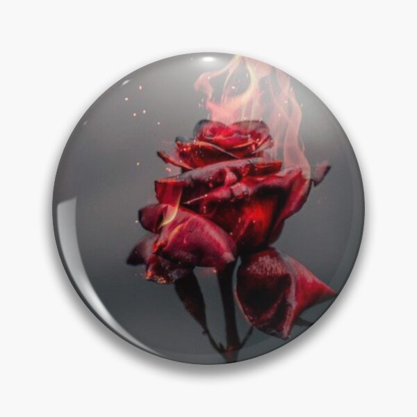 Item preview, flaming red rose on black and white background designed and sold by filon19931.