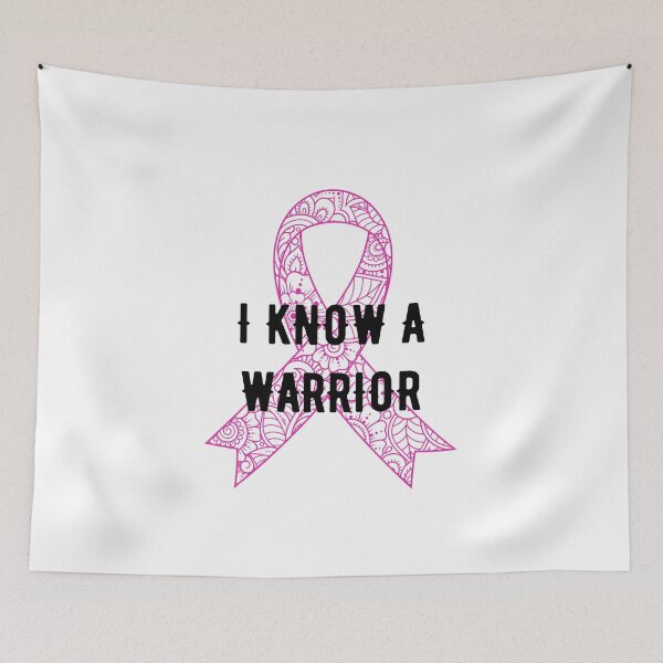 Item preview, I Know A Warrior Breast Cancer Awareness designed and sold by BELASKRI STORE.