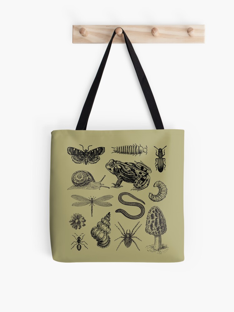 Moth Tote Bag Cottagecore Bag Goblincore Bag Insect Tote Bag Bug Tote Bag  Aesthetic Trendy Tote Bag Reusable Bag Goth Bag Artsy Market Bag