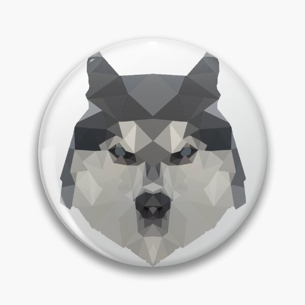 Item preview, Origami Geometric Husky Dog designed and sold by Winter--Flowers.