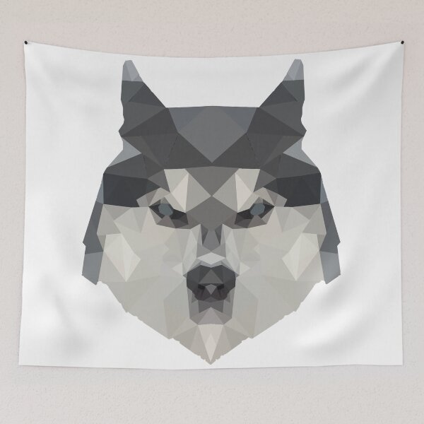 Item preview, Origami Geometric Husky Dog designed and sold by Winter--Flowers.