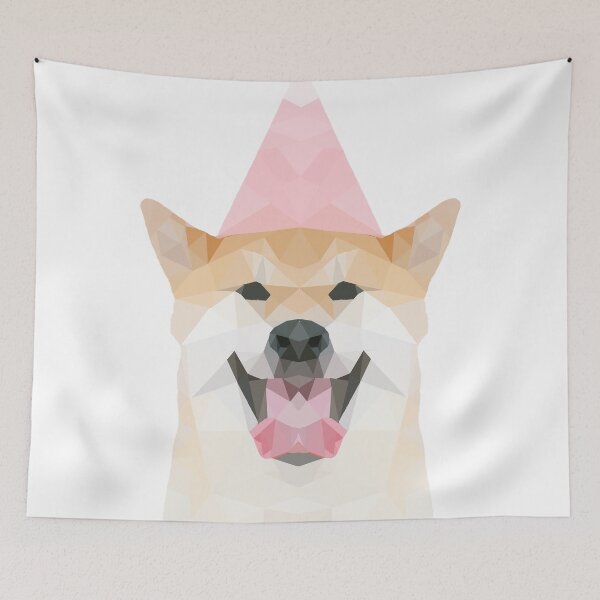 Item preview, Origami Geometric Akita Dog designed and sold by Winter--Flowers.