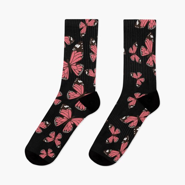 Item preview, pink butterflies designed and sold by artbyrosse.