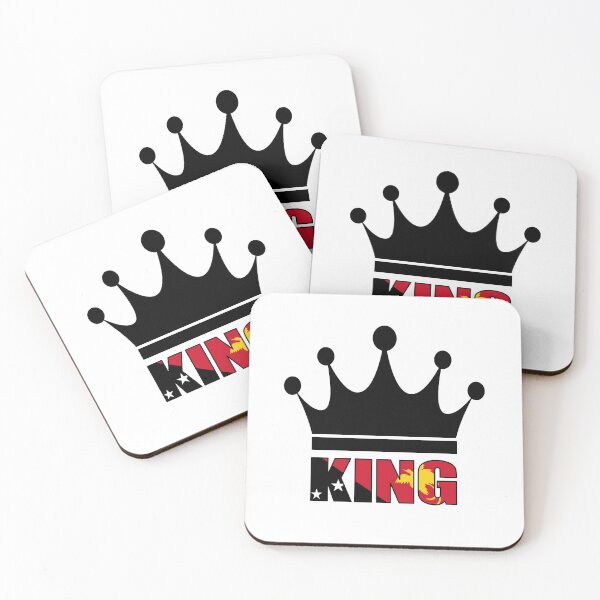 Item preview, King of Papua New Guinea with Flag designed and sold by PNG-pikinini.