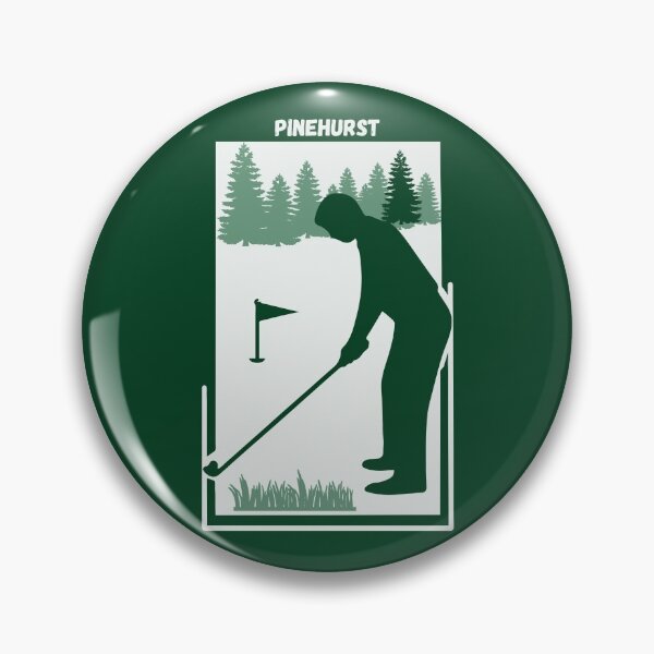 Item preview, Pinehurst in North Carolina - Golf Course Trip Green Vintage Style Poster designed and sold by Vintage-TM.