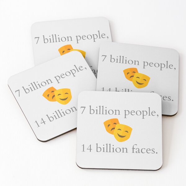 Item preview, 7 Billion People 14 Billion Faces | Joker, Quote, Facts designed and sold by QShore.