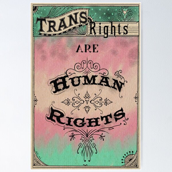 Item preview, Trans rights are human rights - LGBT designed and sold by Loki Propagandart.