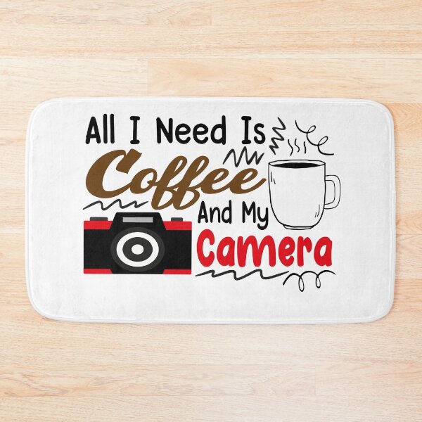 Item preview, All I Need is Coffee and My Camera funny design gift for photographers who love coffee designed and sold by PODI-Art.