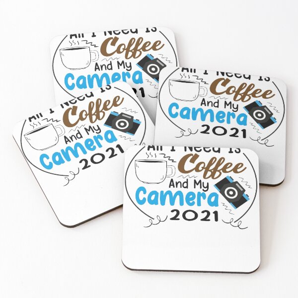 Item preview, All I Need is Coffee and My Camera funny design gift for photographers who love coffee designed and sold by PODI-Art.