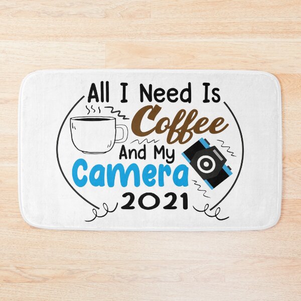 Item preview, All I Need is Coffee and My Camera funny design gift for photographers who love coffee designed and sold by PODI-Art.