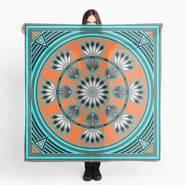 Thunder Beings Orange Scarf