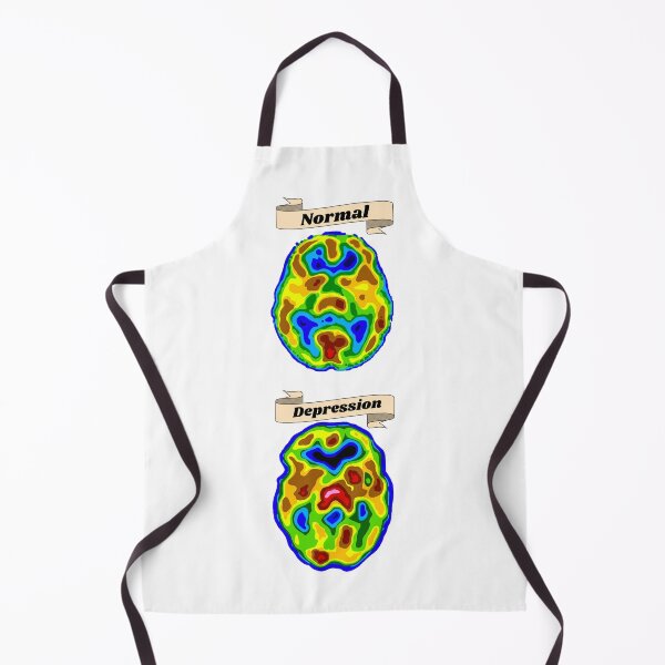 Item preview, Normal vs. Depressed brain scan designed and sold by XLesserPandaX.