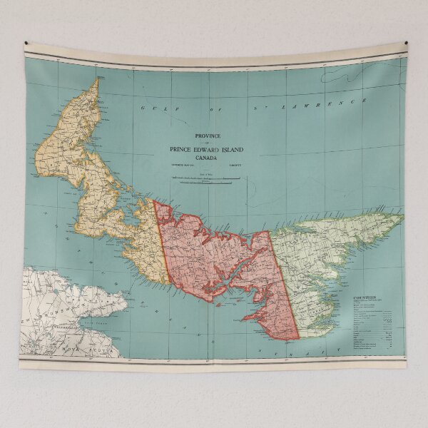 Item preview, Old Prince Edward Island Map (1925) Vintage Garden of the Gulf Canada Atlas designed and sold by BravuraMedia.