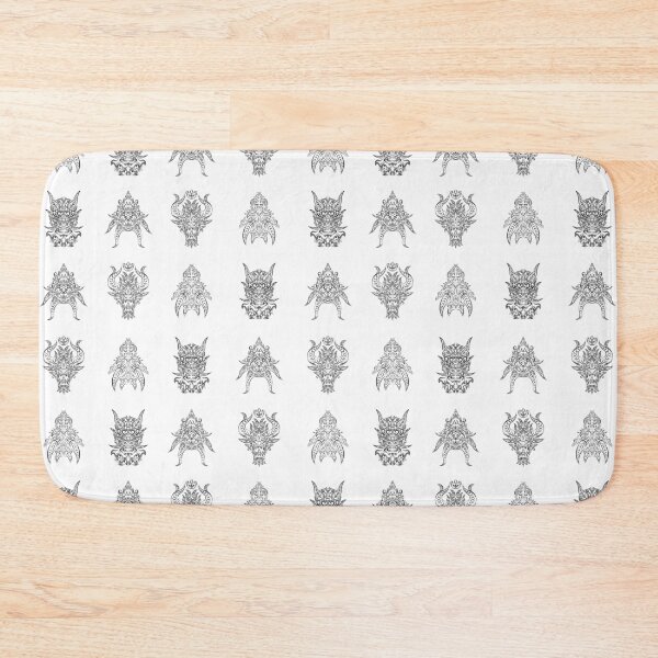 Item preview, Demonic Pattern (Black on White) designed and sold by 11thIdeaDesigns.