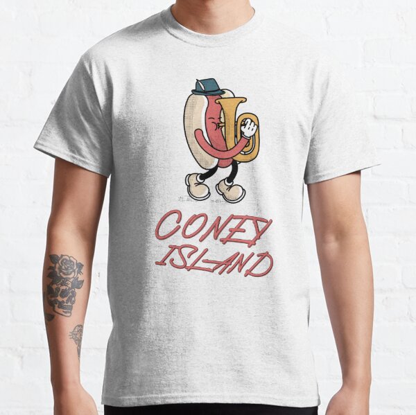 Coney Island Mens T Shirt with Brooklyn Dodgers Print