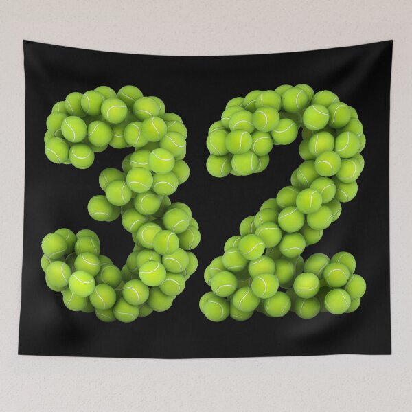 Item preview, Tennis Player Number 32 - Tennis Sports thirty-two Game Set Match 32 designed and sold by elhefe.