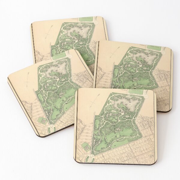 Item preview, Old Prospect Park Map (1874) Vintage Brooklyn Public Square Atlas designed and sold by BravuraMedia.
