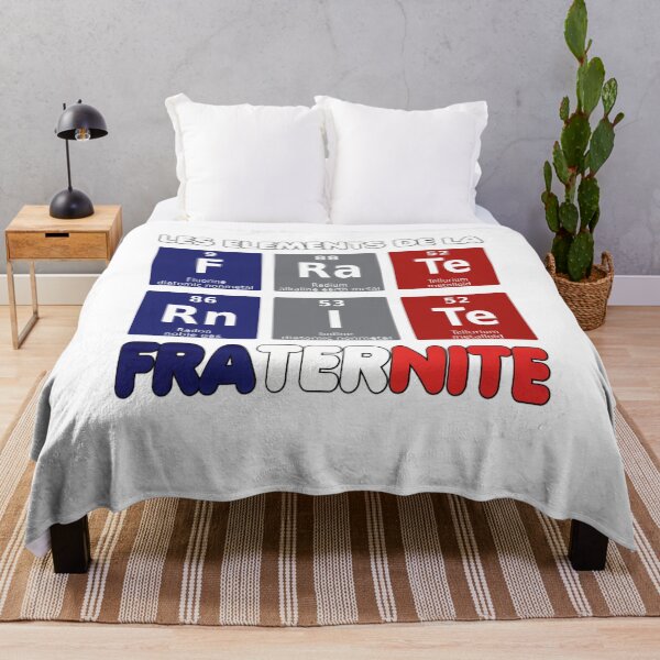 Aperçu de l'œuvre Les Elements de la Fraternité - Periodic Table - F Ra Te Rn I Te créée et vendue par Tee-tude.