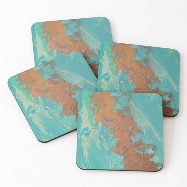 Item preview, Gold and green poured art designed and sold by JuniperHills8.
