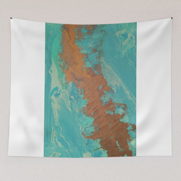 Item preview, Gold and green poured art designed and sold by JuniperHills8.
